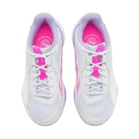 Baskets Femme Puma Nova Court Argent Blanc Violet