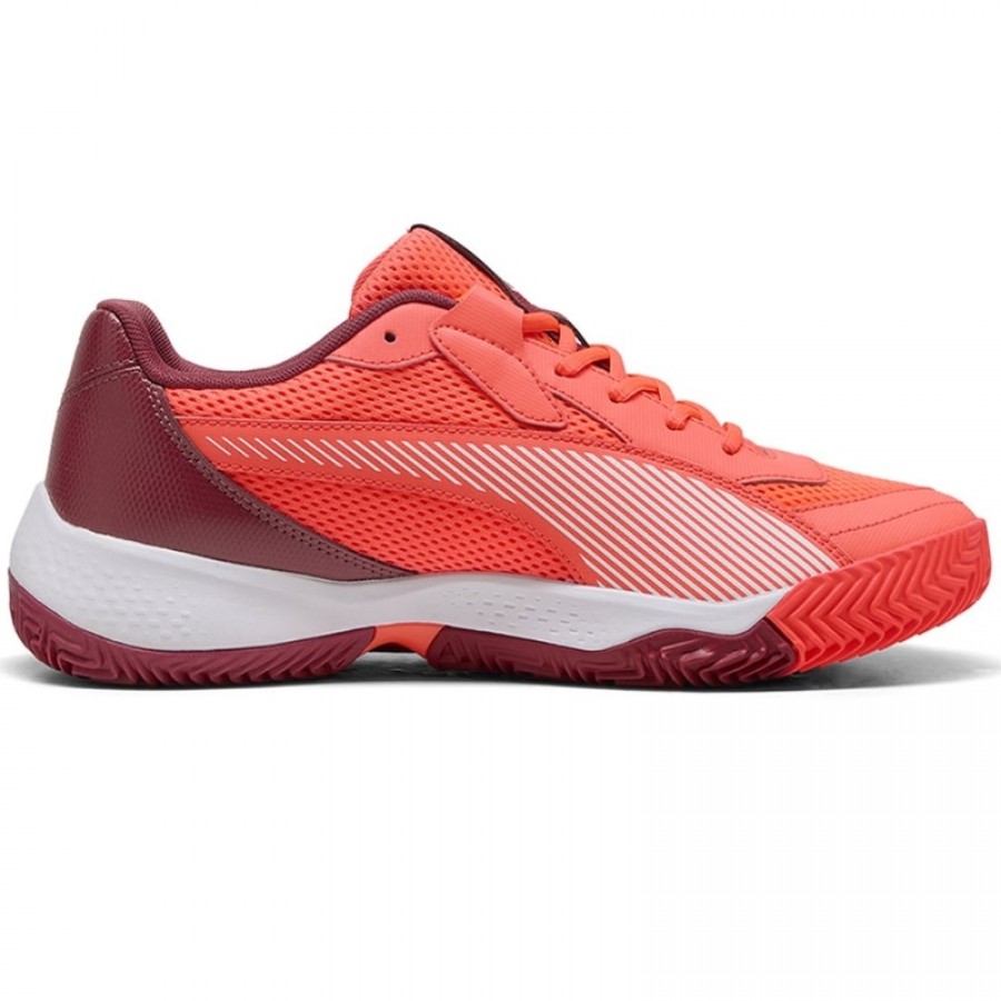 Puma Nova Court Rouge Bordeaux Blanc Sneakers