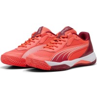 Zapatillas Puma Nova Court Rojo Burdeos Blanco