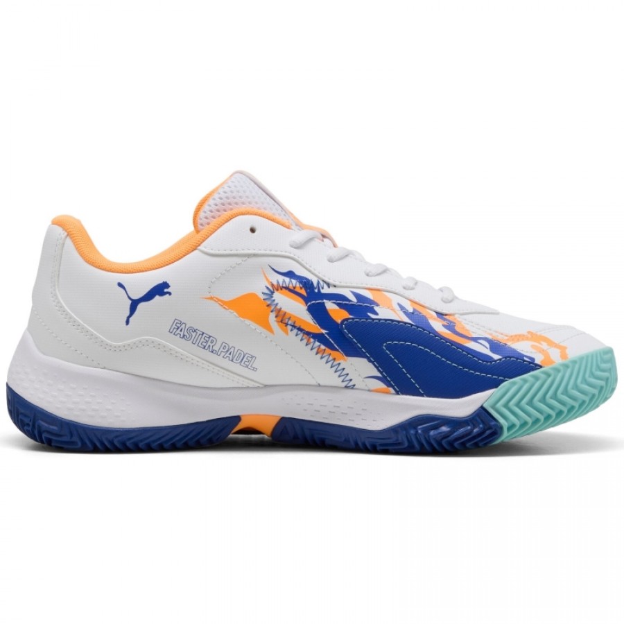 Puma Nova Smash White Blue Orange Sneakers