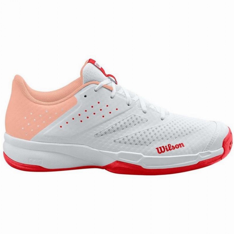 Zapatillas Wilson Kaos Stroke 2.0 Blanco Coral Mujer