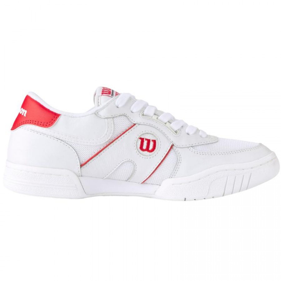 Wilson Pro Staff 87 Mesh White Red Sneakers