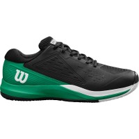 Wilson Rush Pro Ace Clay Black Green White Sneakers