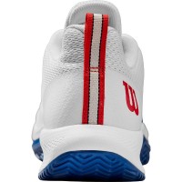 Wilson Rush Pro Lite White Blue Red Sneakers